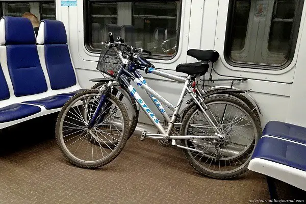 bisikletin trene yerleştirilme şekli