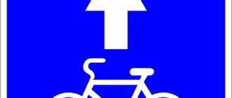Bisiklet yolu işareti - ne anlama geliyor, kimler kullanabilir