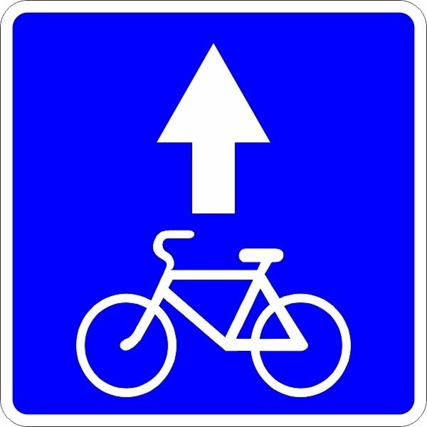 bisikletçi şeridi işareti